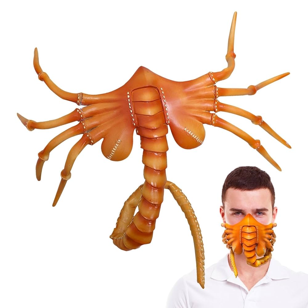 Amazon | エイリアンフェイスハガーマスク、プレデター小道具